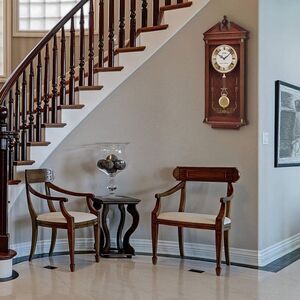 Seiko Wall Pendulum Clock Dark Brown Solid Oak Case. NEW🔆❤️